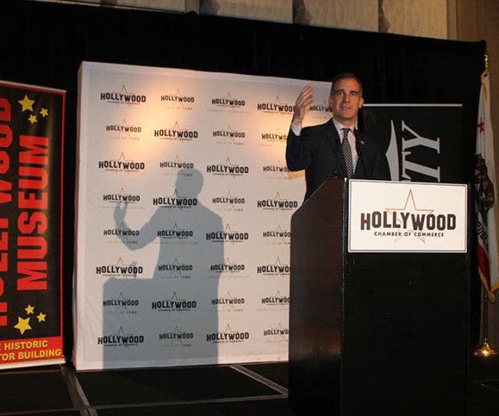 Hollywood’s community and business leaders convened for “Brunch with L.A. Mayor Eric Garcetti” hosted by the Hollywood Chamber of Commerce on Wednesday, October 17th at the Hilton Los Angeles/Universal City.